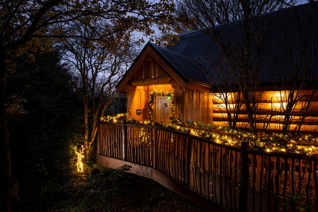 Swinney Wood Log Cabins at Christmas